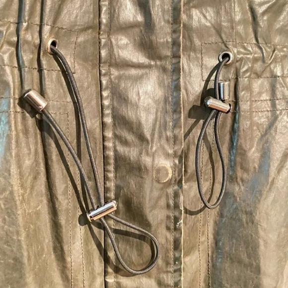 SAM. NYC Devon  Parka in Khaki Green Raccoon - Picture 8 of 16